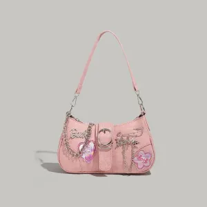 Retro Charm Butterfly Shoulder Bag