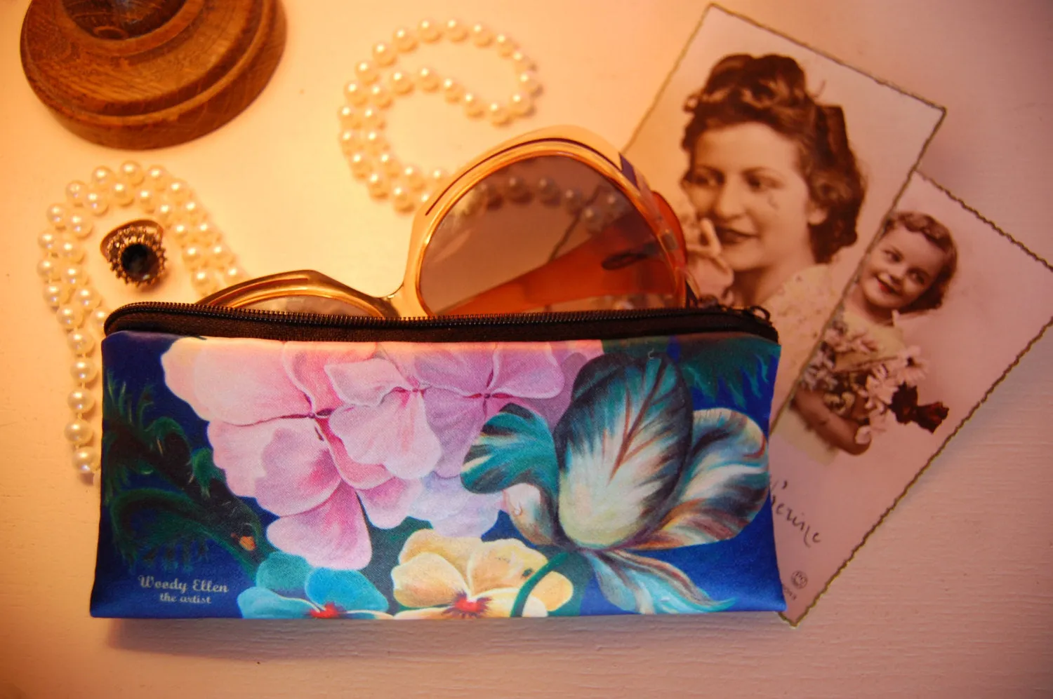 Retro pencil bag, vintage pencil case, Eden