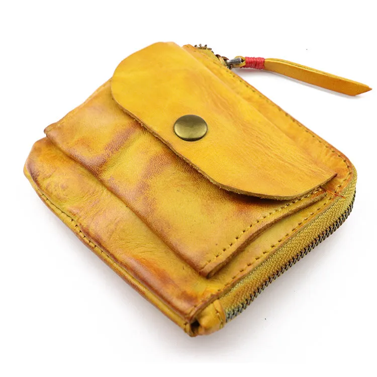 Retro Zipper Small Coin Bags Wallets