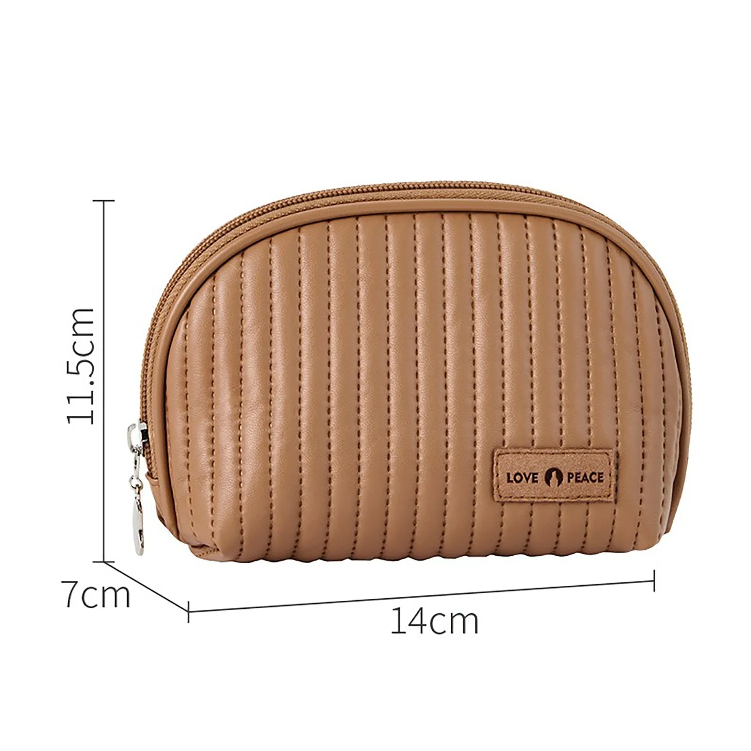 Round Cake Cosmetic Bag, Cosmetic Bag Cute Travel Organizer Pouch Set For Women PU Leather Waterproof Wash Bag, Large Capacity Advanced Feeling, Portable Cosmetic Bag