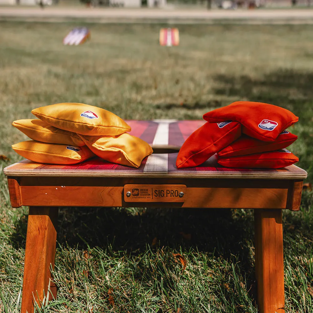 Rustic Wood Sig Pro Cornhole Boards