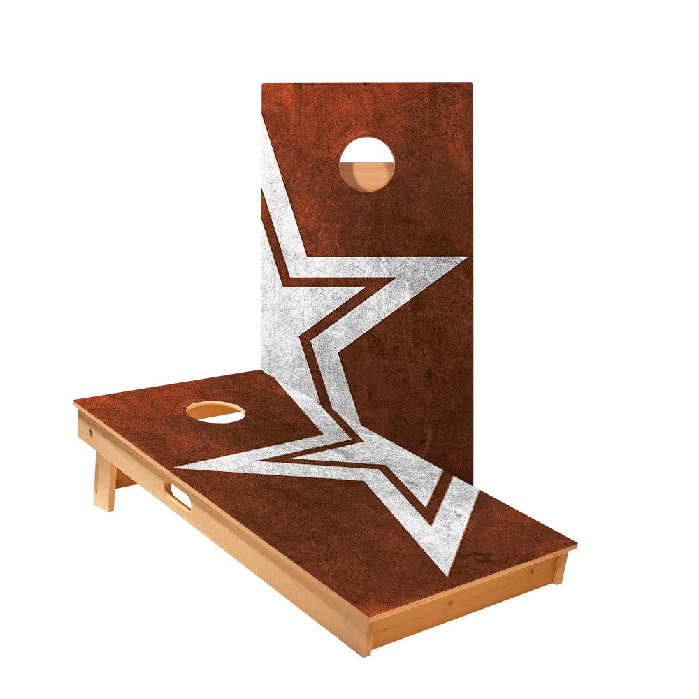 Rusty Star Star Cornhole Boards