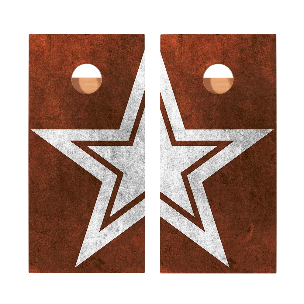 Rusty Star Star Cornhole Boards