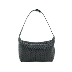 Salma Intreciatto Woven Vegan Leather Shoulder Bag