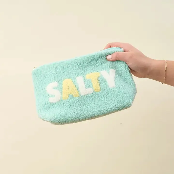 Salty Teddy Pouch (Aqua)