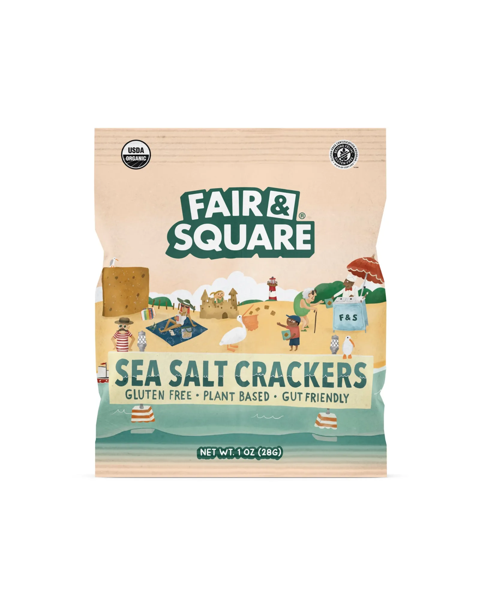 Sea Salt Gluten Free Crackers Snack Bags