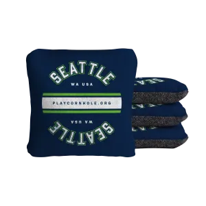 Seattle Football Gameday Vintage Synergy Soft Cornhole Bags