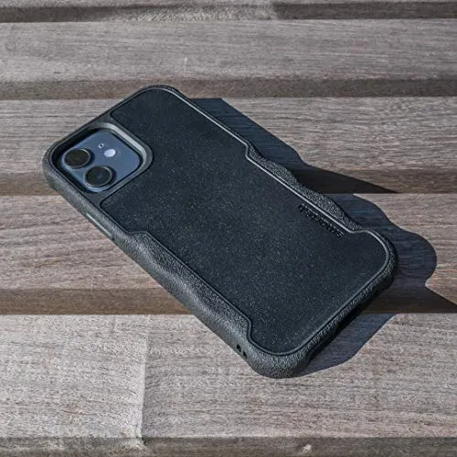 Smartish iPhone 12/12 Pro Armor Case - Gripzilla [Rugged   Protective] Slim Tough Grip Cover - Black Tie Affair