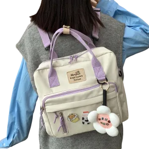 Sohiwoo Pastel Lovely Multifunctional Backpack