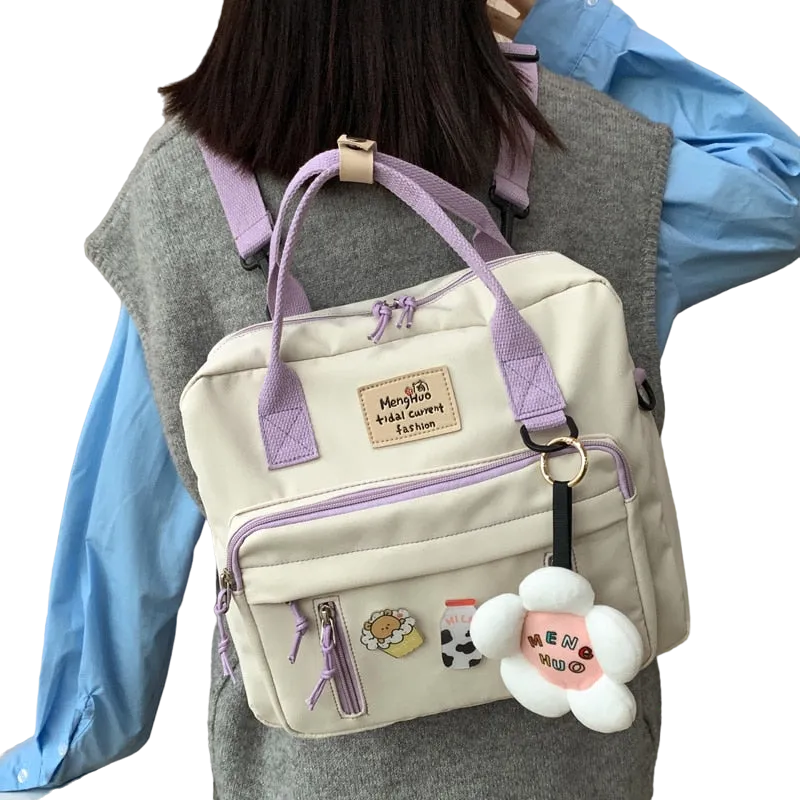 Sohiwoo Pastel Lovely Multifunctional Backpack