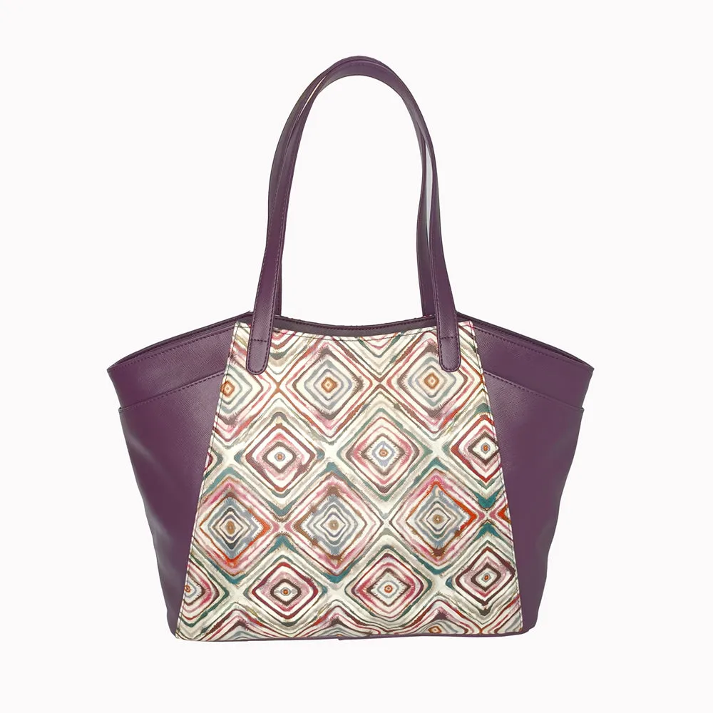 Sophisticated Violet Tote Bag Perfect For Women & Girls