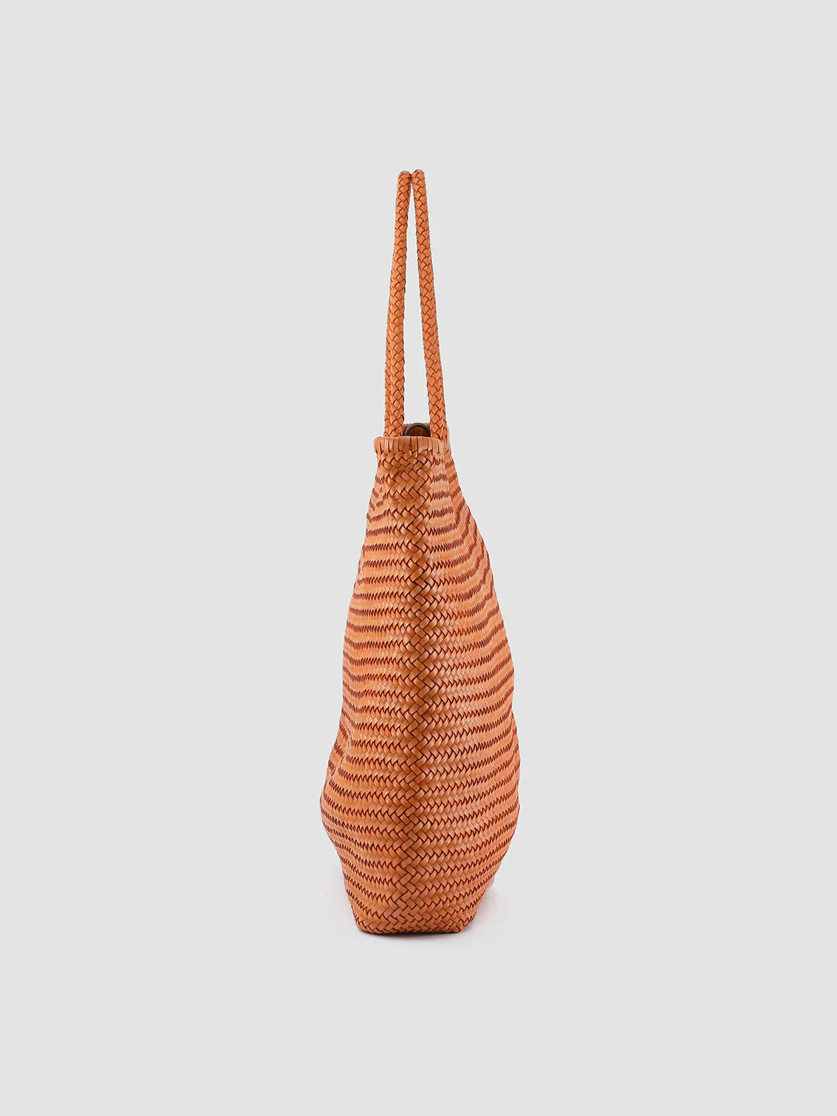 SUSAN 03 - Orange Leather Shoulder Bag