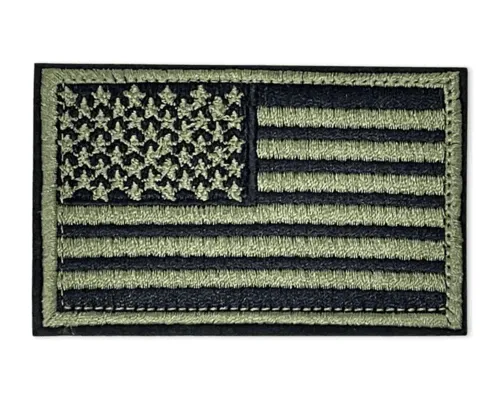 Tactical USA Flag Patch with Detachable Backing