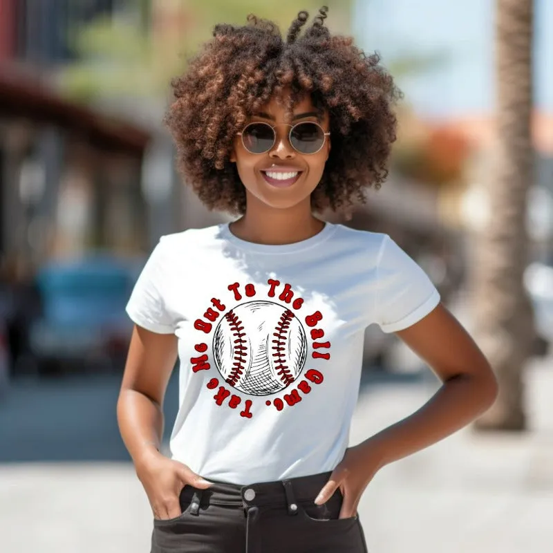 Take Me Out To The Ball Game Design PNG Download