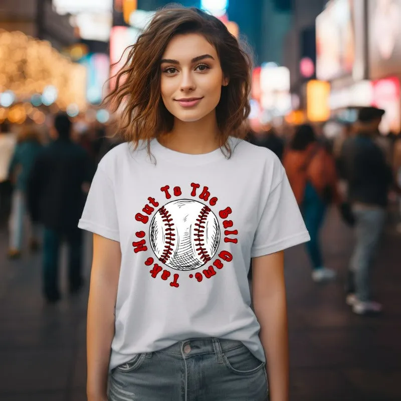 Take Me Out To The Ball Game Design PNG Download