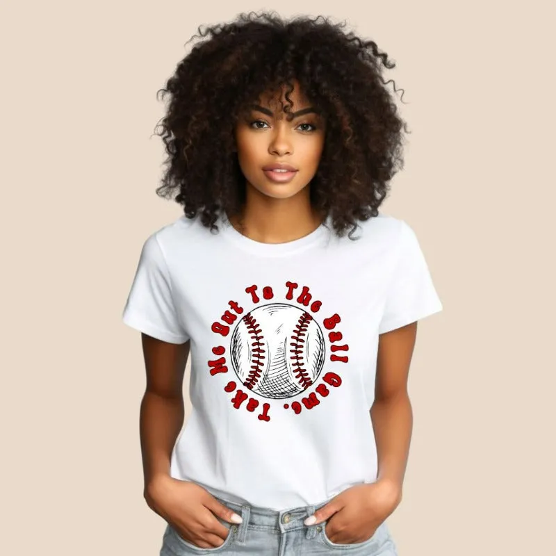 Take Me Out To The Ball Game Design PNG Download