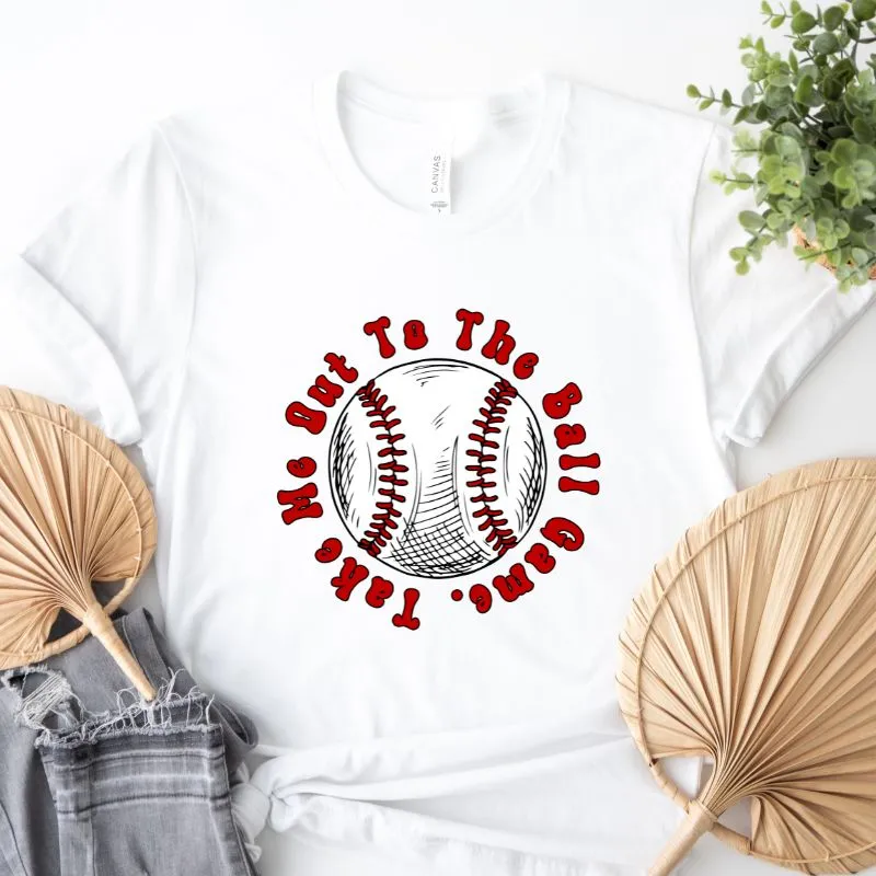 Take Me Out To The Ball Game Design PNG Download