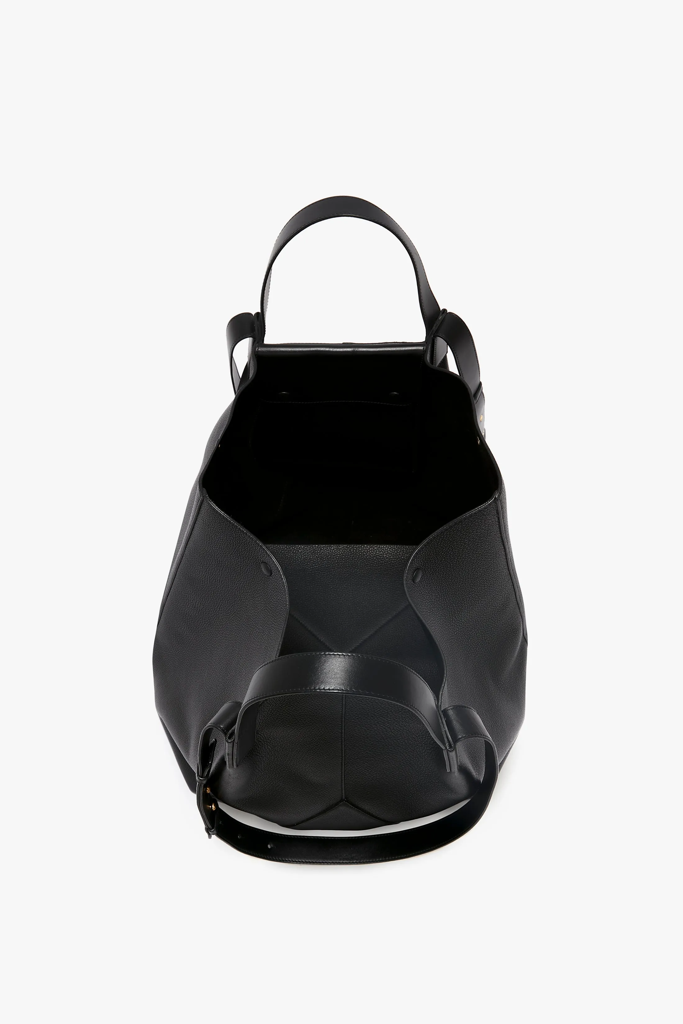 The Jumbo Tote In Black Leather