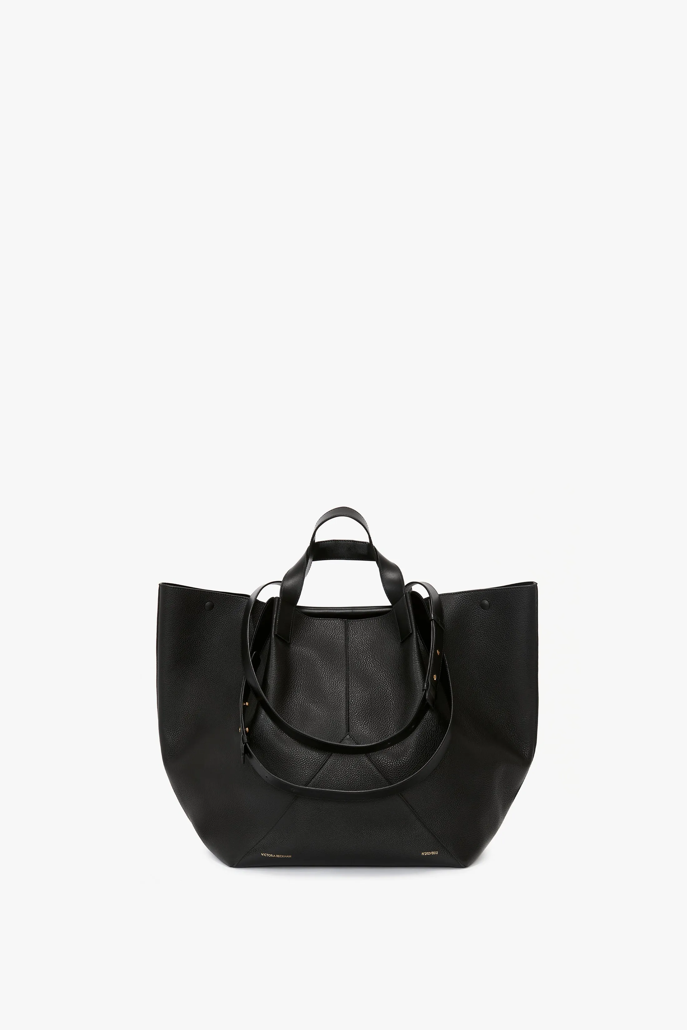 The Jumbo Tote In Black Leather