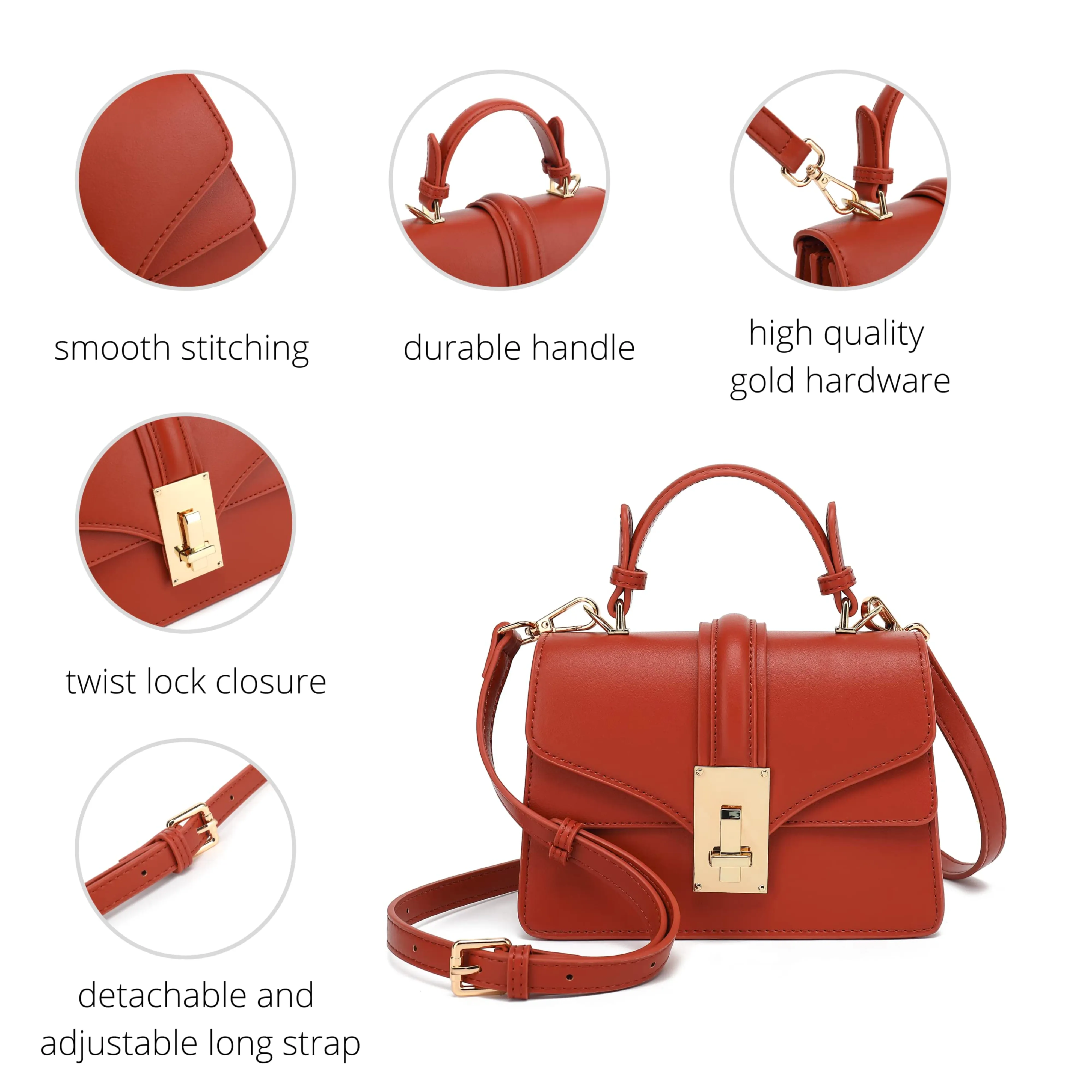 Top Handle Satchel Handbag H2077