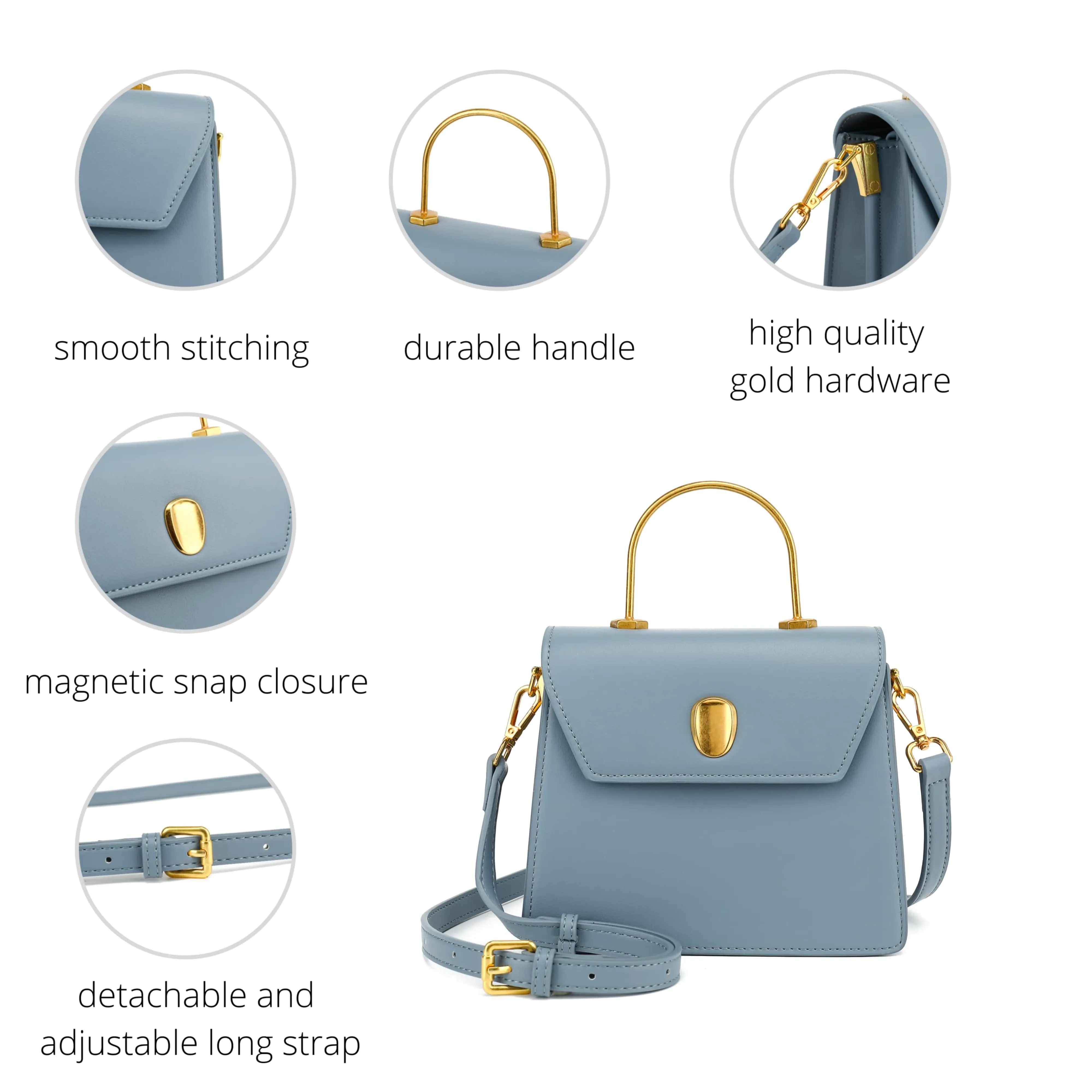 Top Handle Satchel Handbag H2084