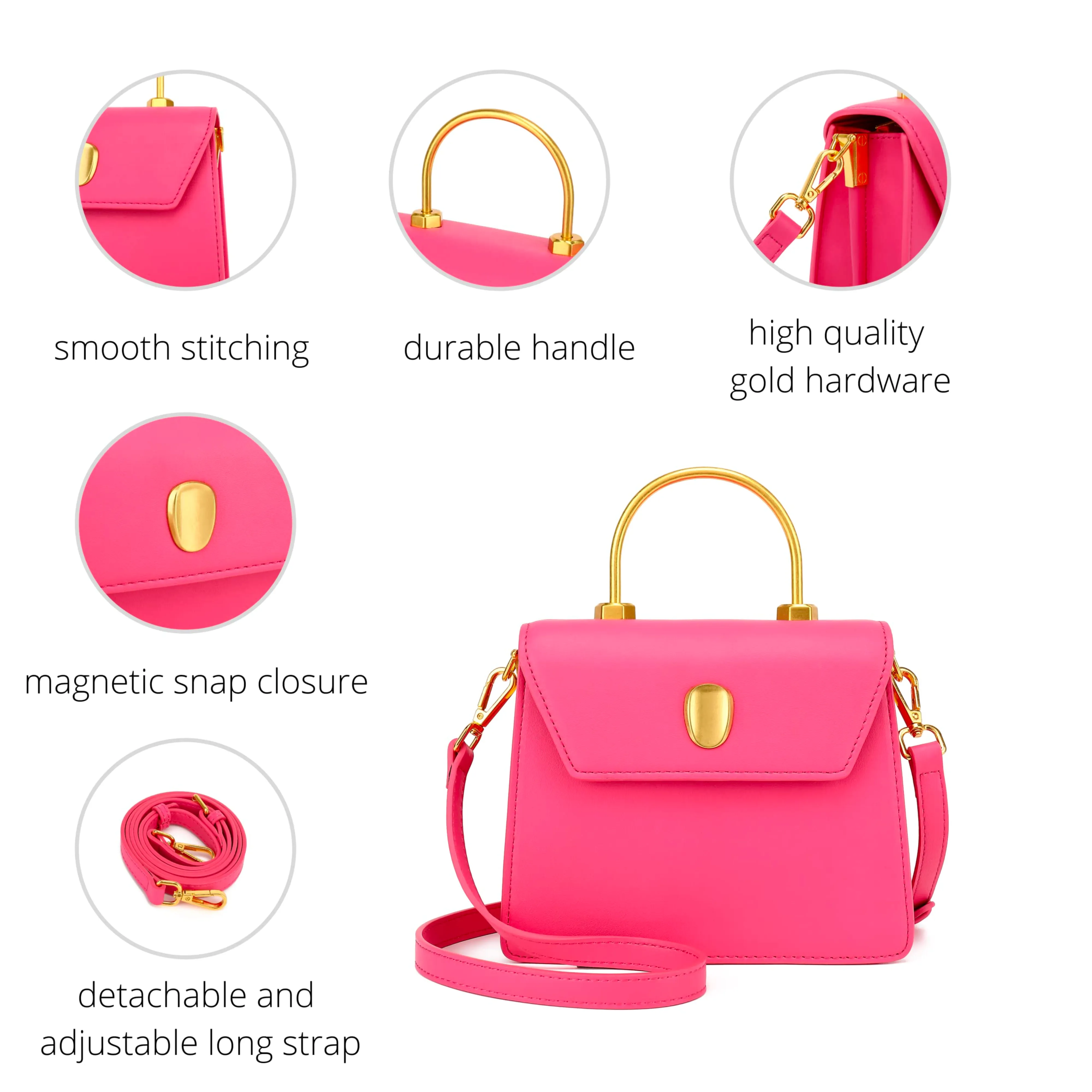 Top Handle Satchel Handbag H2084