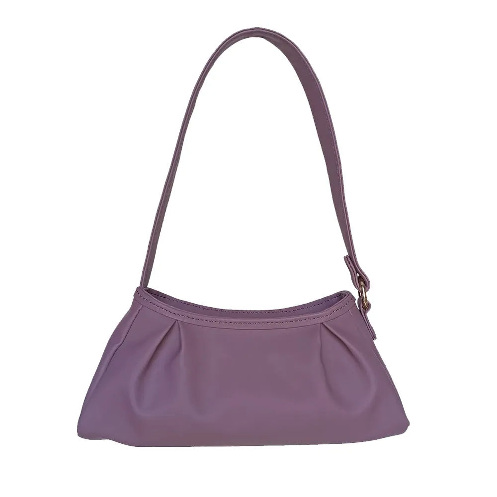 Trendy Mauve Baguette Bag Perfect For Women & Girls