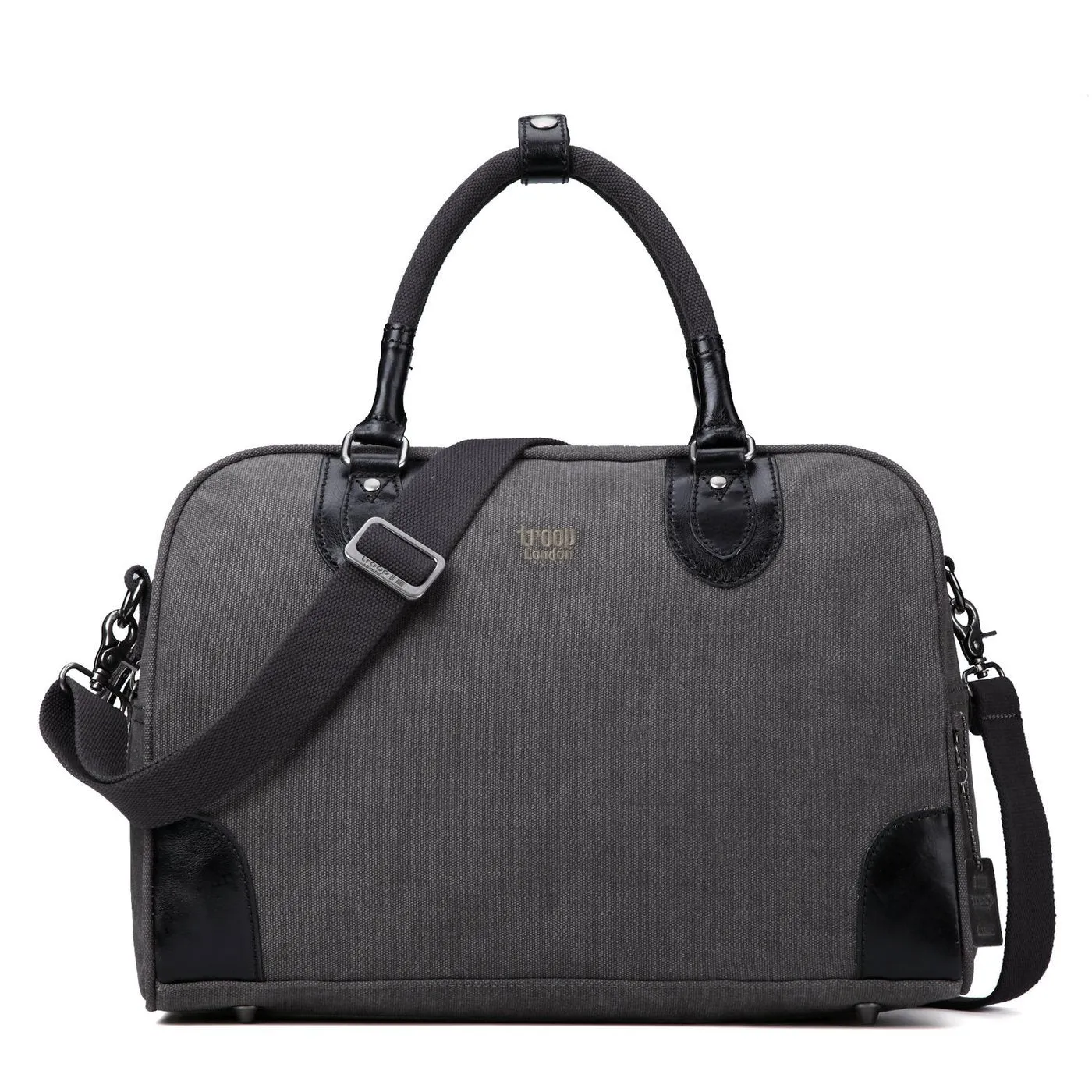 Troop London Small Black Classic Canvas Holdall