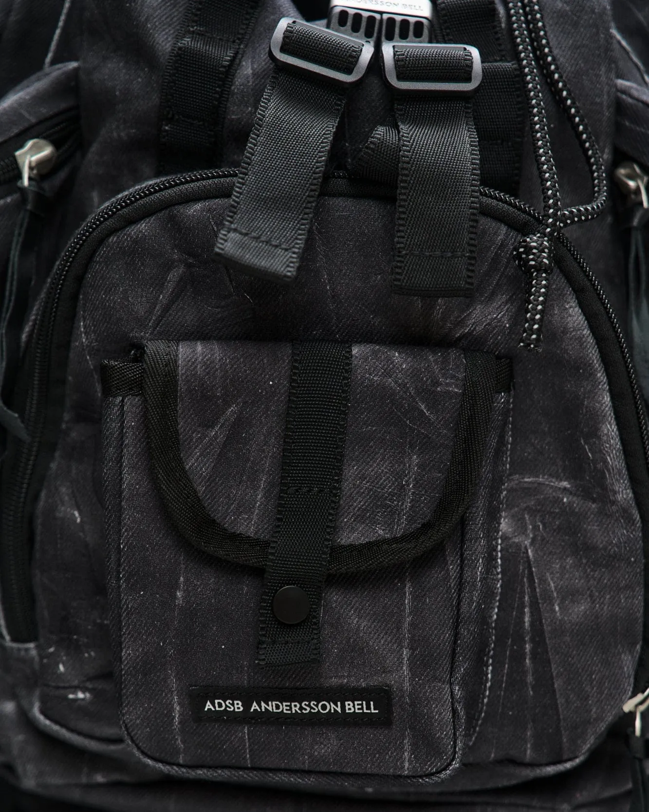 UNISEX DENIM BERLIN BACKPACK aaa442u(BLACK DENIM)