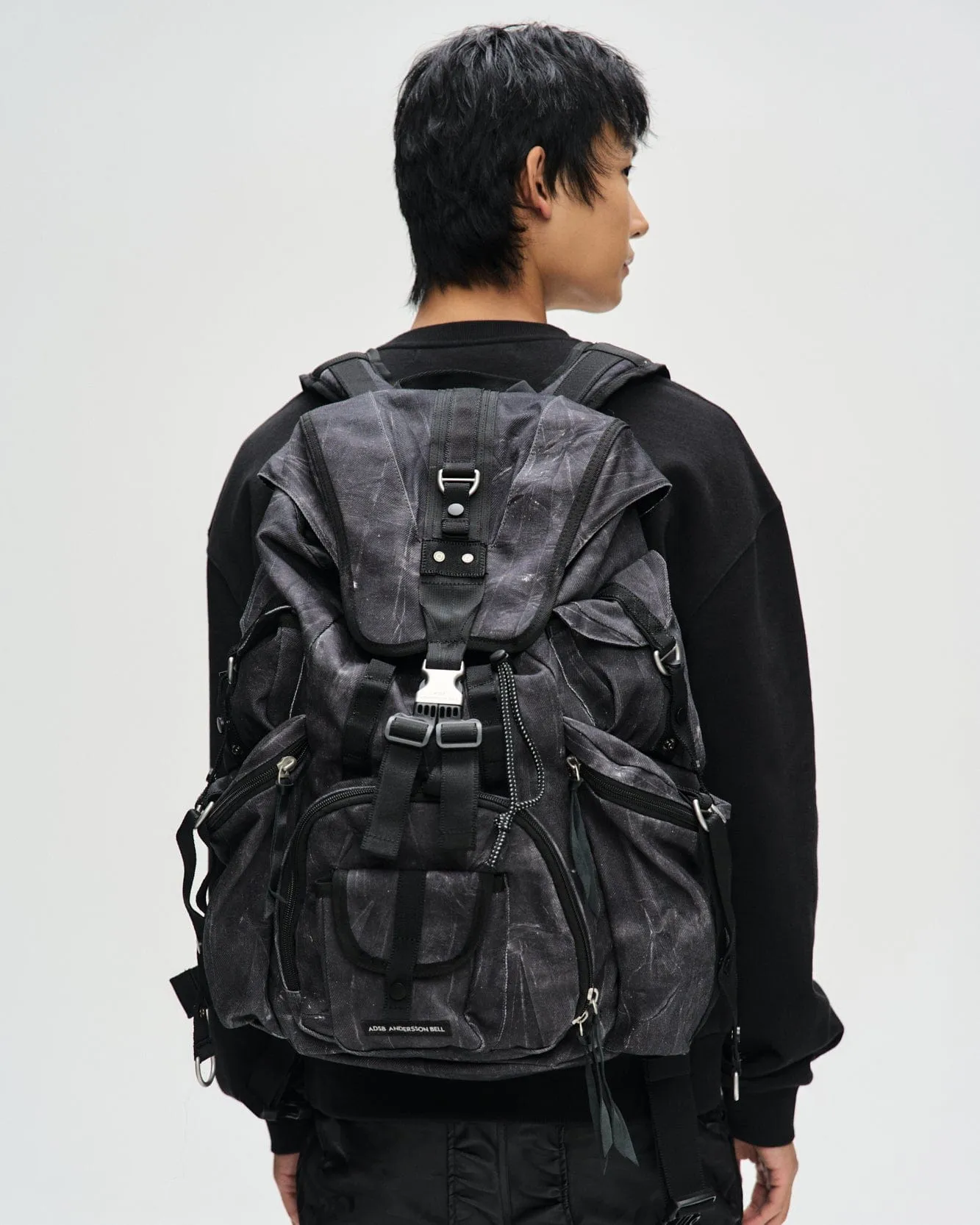 UNISEX DENIM BERLIN BACKPACK aaa442u(BLACK DENIM)