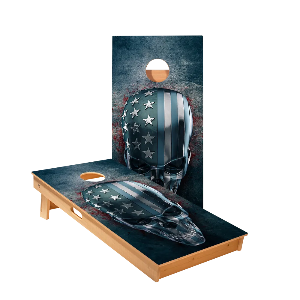 USA Skull Star Cornhole Boards