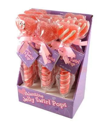 Valentine Jelly Swirl Pops