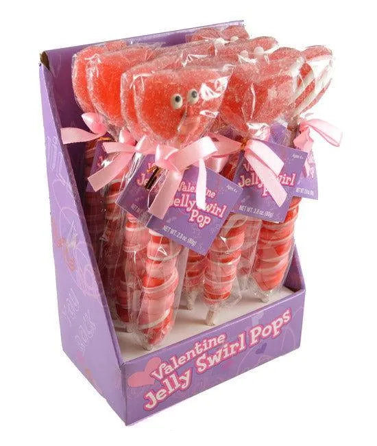 Valentine Jelly Swirl Pops