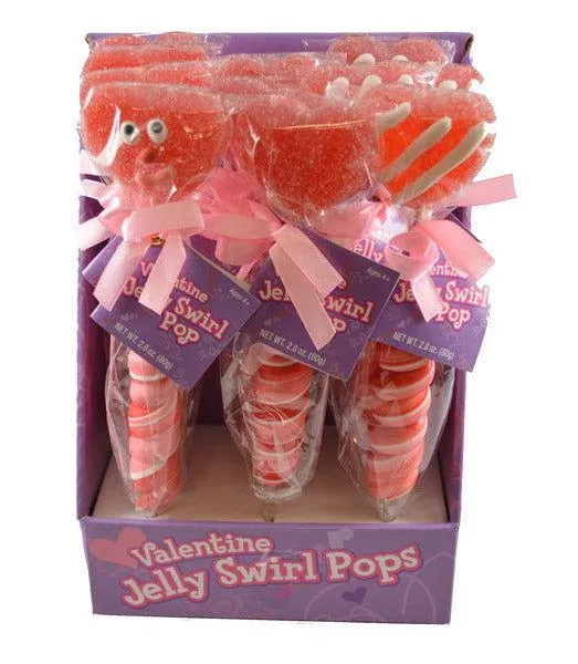 Valentine Jelly Swirl Pops