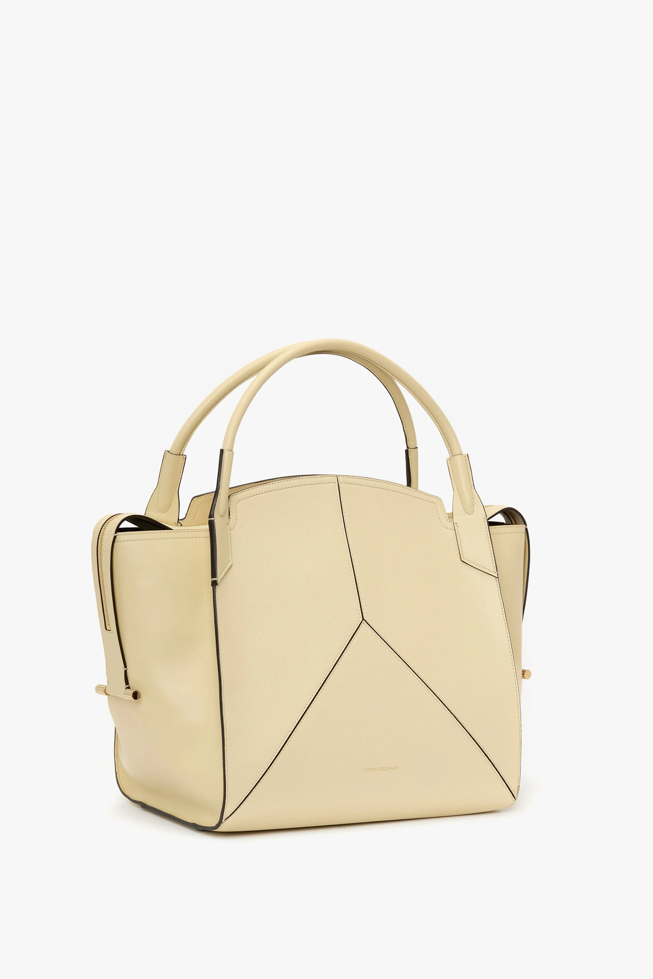 Victoria Bag In Ivory Grained Leather