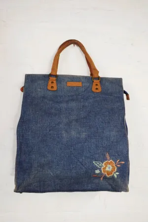 Vintage Y2K Handheld Faded Denim Bag