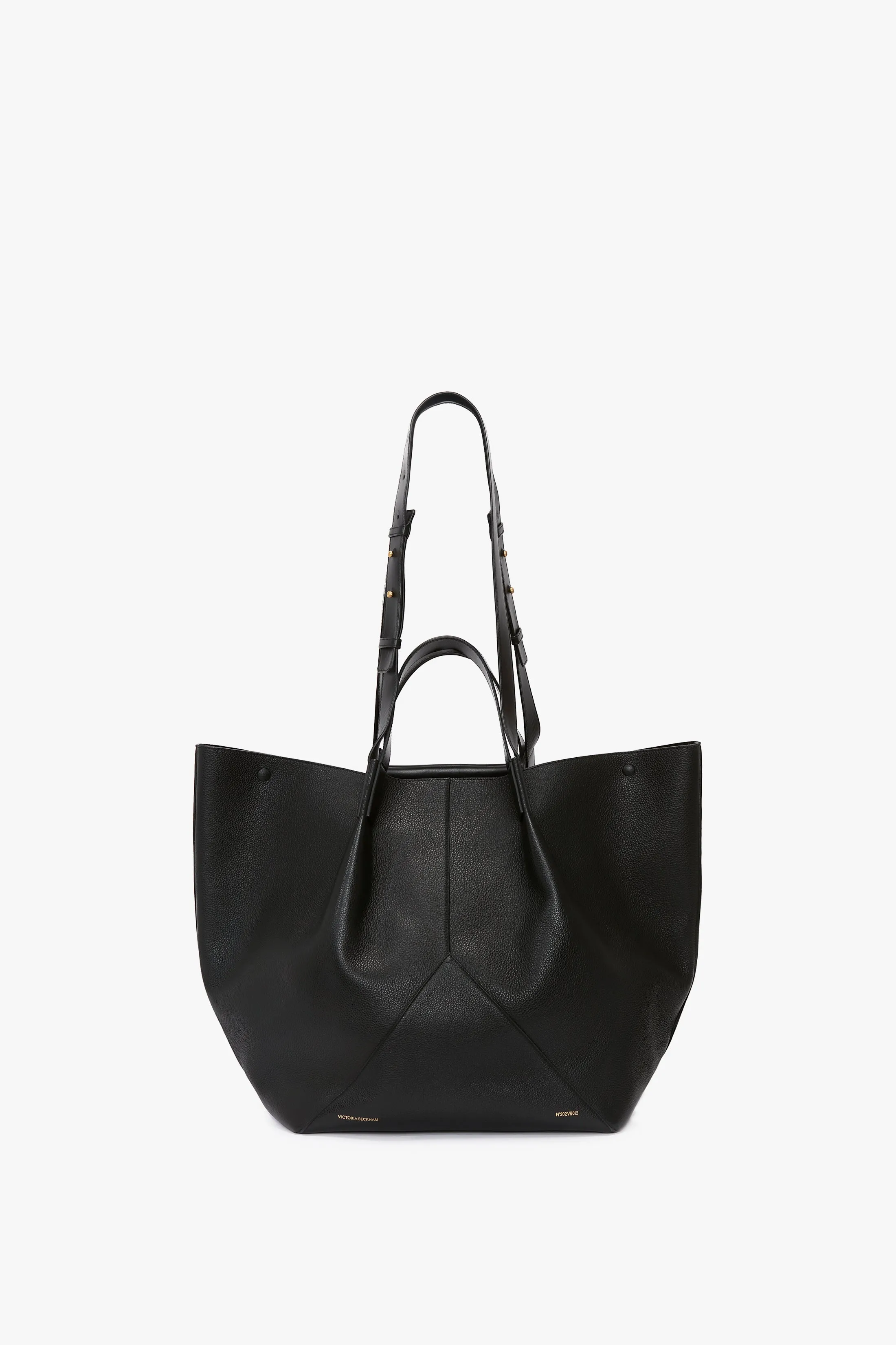 W11 Jumbo Tote Bag In Black Leather