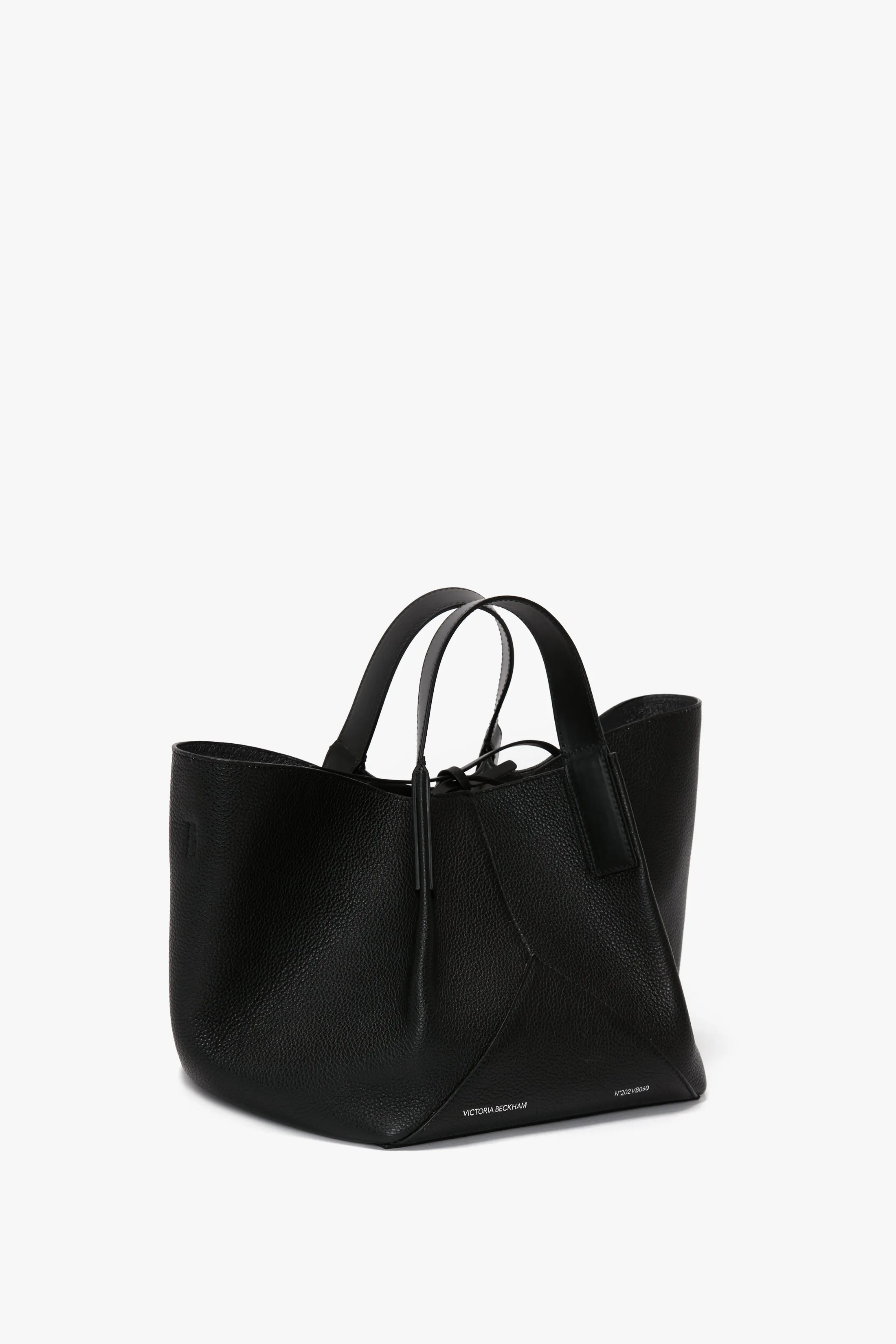 W11 Mini Tote Bag In Black Leather