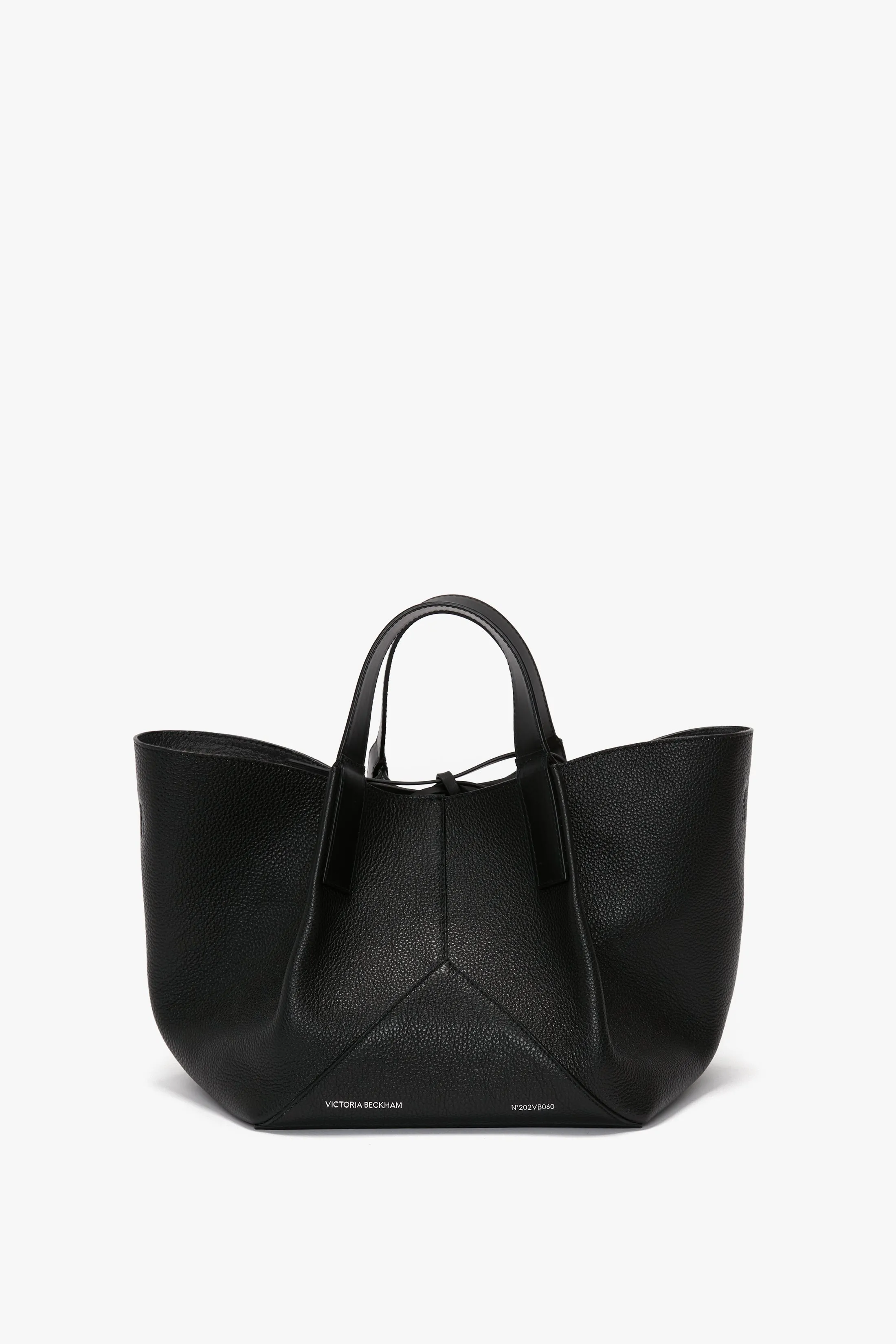 W11 Mini Tote Bag In Black Leather