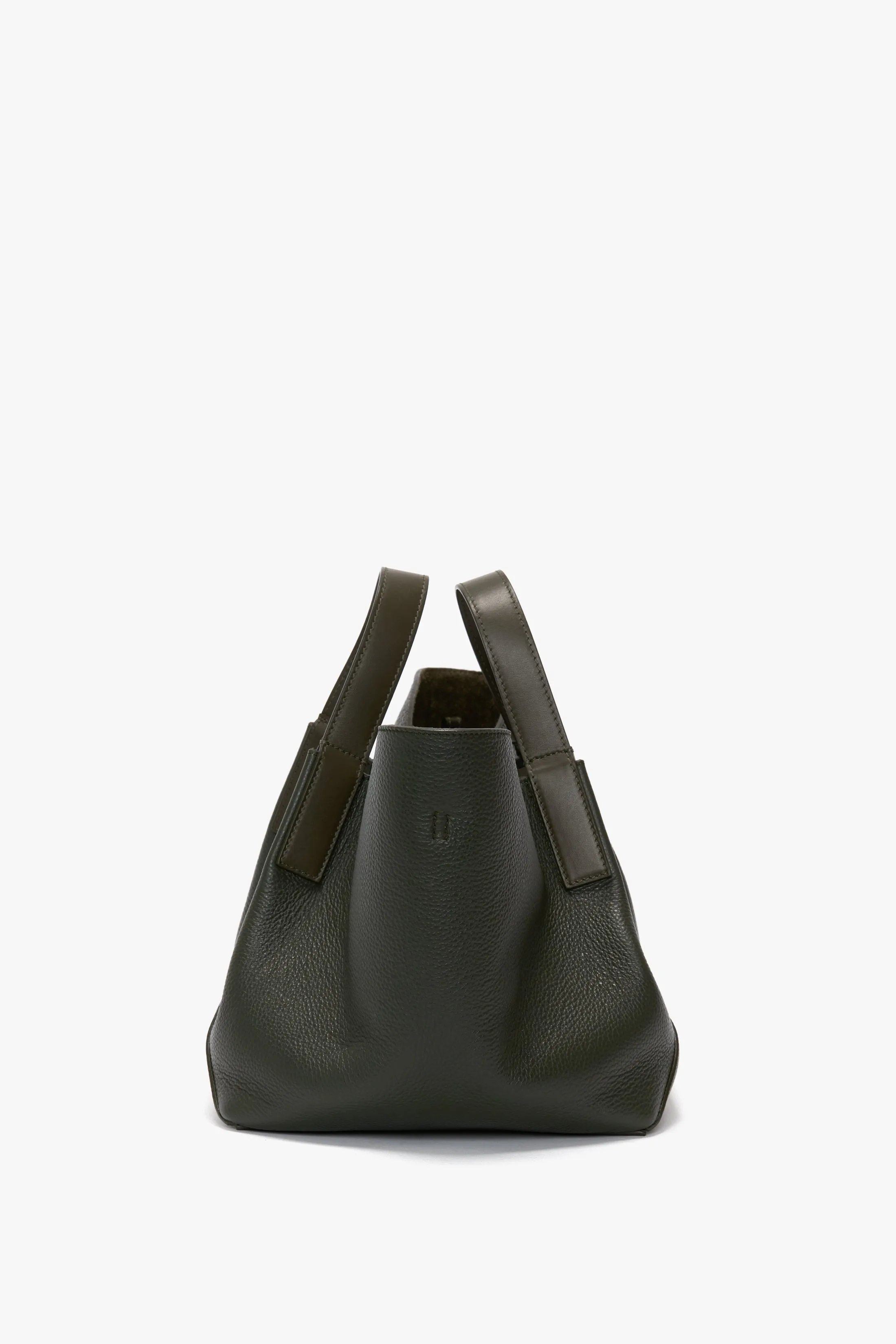 W11 Mini Tote Bag In Loden Leather